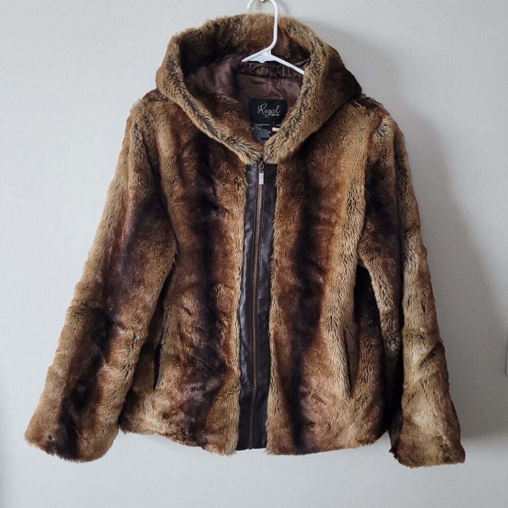 Vintage Regal Faux Fur Jacket ~ Med/Large